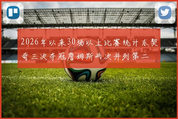 2026年以来30场以上比赛统计东契奇三次夺冠詹姆斯两次并列第二
